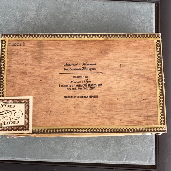 Cigar box wooden box vintage La Corona reinas Dominican Republic cigarbox - Picture 9 of 12
